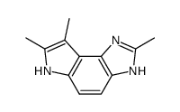 Pyrrolo[3,2-e]benzimidazole, 1,6-dihydro-2,7,8-trimethyl- (9CI) structure