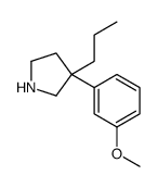 3-(3-methoxyphenyl)-3-propylpyrrolidine Structure