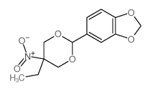 5-(5-ethyl-5-nitro-1,3-dioxan-2-yl)benzo[1,3]dioxole结构式