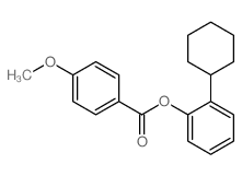 (2-cyclohexylphenyl) 4-methoxybenzoate结构式