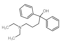 Benzhydrol, a-[3-(diethylamino)propyl]- (8CI) structure