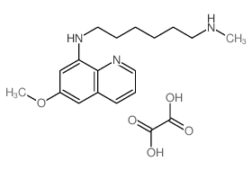 N-(6-methoxyquinolin-8-yl)-N-methyl-hexane-1,6-diamine; oxalic acid结构式