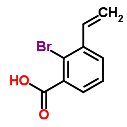 2-Bromo-3-vinylbenzoic acid结构式