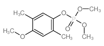 Phosphoric acid,4-methoxy-2,5-dimethylphenyl dimethyl ester结构式