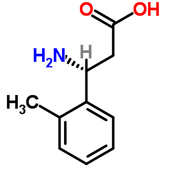 (R)-3-氨基-3-(2-甲基苯基)-丙酸结构式