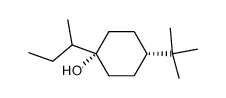 (1s,4s)-1-(sec-butyl)-4-(tert-butyl)cyclohexan-1-ol结构式