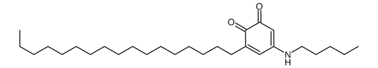 3-heptadecyl-5-(pentylamino)cyclohexa-3,5-diene-1,2-dione Structure