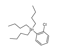 (C4H9)3SnC6H4-o-Cl Structure