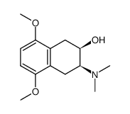 cis-2-Dimethylamino-3-hydroxy-5,8-dimethoxy-1,2,3,4-tetrahydronaphthalene Structure