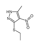 3-ethylsulfanyl-5-methyl-4-nitro-1H-pyrazole Structure
