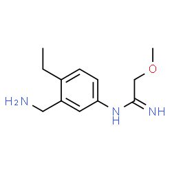 Ethanimidamide, N-[3-(aminomethyl)-4-ethylphenyl]-2-methoxy- (9CI) structure