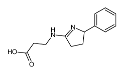 3-((2-phenyl-3,4-dihydro-2H-pyrrol-5-yl)amino)propanoic acid结构式