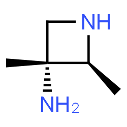 3-Azetidinamine,2,3-dimethyl-,(2S-trans)-(9CI) Structure