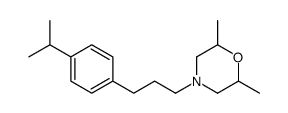 2,6-dimethyl-4-[3-(4-propan-2-ylphenyl)propyl]morpholine Structure