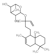2-[5-(2,5,5,8a-tetramethyl-1,4,4a,6,7,8-hexahydronaphthalen-1-yl)-3-methyl-pent-1-en-3-yl]oxy-6-methyl-oxane-3,4,5-triol Structure