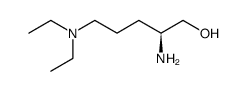 (S)-2-amino-5-(diethylamino)pentan-1-ol结构式
