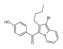 (1-bromo-2-butylindolizin-3-yl)-(4-hydroxyphenyl)methanone结构式