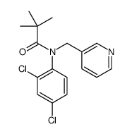 N-(2,4-dichlorophenyl)-2,2-dimethyl-N-(pyridin-3-ylmethyl)propanamide结构式