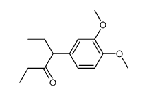 4-(3',4'-dimethoxyphenyl)-3-hexnone结构式