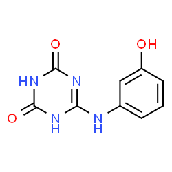 1,3,5-Triazine-2,4(1H,3H)-dione, 6-[(3-hydroxyphenyl)amino]- (9CI) Structure