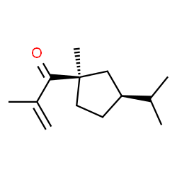 2-Propen-1-one,2-methyl-1-[(1R,3S)-1-methyl-3-(1-methylethyl)cyclopentyl]-(9CI) Structure