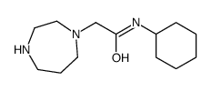 N-cyclohexyl-2-(1,4-diazepan-1-yl)acetamide Structure