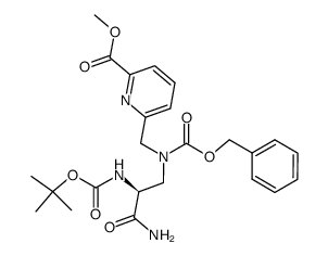 methyl 6-<-2-(carbamoyl)ethyl>amino>methyl>pyridine-2-carboxylate Structure