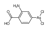 2-amino-4-dichloroarsino-benzoic acid Structure