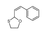 2-(2-phenylethenyl)-1,3-oxathiolane结构式