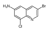 3-bromo-8-chloroquinolin-6-amine picture