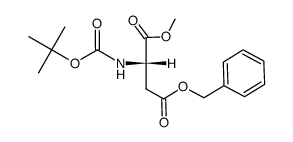 Boc-L-aspartyl-α-methyl-γ-benzyl ester Structure