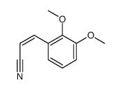 3-(2,3-dimethoxyphenyl)prop-2-enenitrile结构式