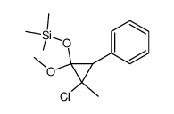 (2-chloro-1-methoxy-2-methyl-3-phenylcyclopropoxy)trimethylsilane Structure