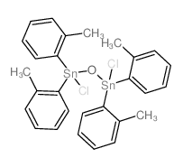Distannoxane, 1,3-dichloro-1,1,3,3-tetrakis(2-methylphenyl)- Structure