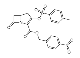 p-nitrobenzyl 3-(p-toluenesulfonyloxy)-1-azabicyclo[3.2.0]hept-2-en-7-one-2-carboxylate结构式