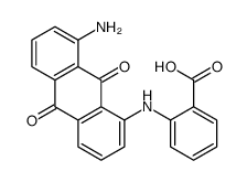 2-[(8-amino-9,10-dioxoanthracen-1-yl)amino]benzoic acid Structure