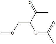 3-(acetyloxy)-4-methoxy-3-Buten-2-one Structure