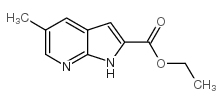 ethyl 5-methyl-1H-pyrrolo[2,3-b]pyridine-2-carboxylate Structure