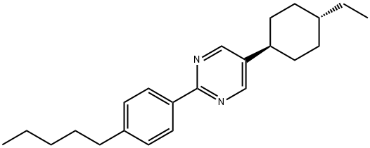 反-5-(4-戊基环己基)-2-(戊基苯基)嘧啶结构式