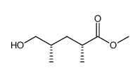 [2R,4S]-5-hydroxy-2,4-dimethyl-pentanoic acid methyl ester结构式