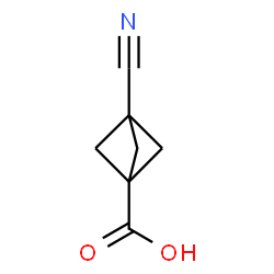 3-Cyanobicyclo[1.1.1]pentane-1-carboxylic acid Structure