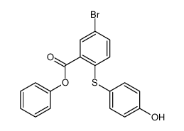 phenyl 5-bromo-2-(4-hydroxyphenyl)sulfanylbenzoate Structure