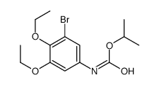 propan-2-yl N-(3-bromo-4,5-diethoxyphenyl)carbamate Structure