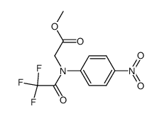 [(4-Nitro-phenyl)-(2,2,2-trifluoro-acetyl)-amino]-acetic acid methyl ester结构式