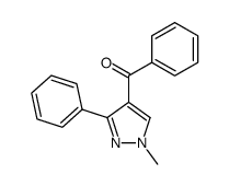 1-methyl-3-phenylpyrazol-4-yl phenyl ketone结构式