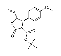tert-butyl (4S,5R)-4-(4-methoxyphenyl)-2-oxo-5-vinyloxazolidine-3-carboxylate结构式