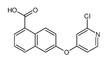 1-Naphthalenecarboxylic acid, 6-[(2-chloro-4-pyridinyl)oxy] Structure