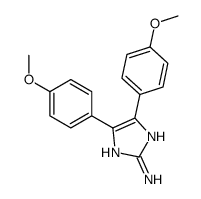 4,5-bis(4-methoxyphenyl)-1H-imidazol-2-amine结构式