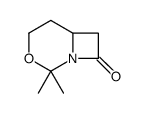 (6R)-2,2-dimethyl-3-oxa-1-azabicyclo[4.2.0]octan-8-one结构式