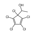 5-(1-hydroxyethyl)pentachlorocyclopentadiene Structure